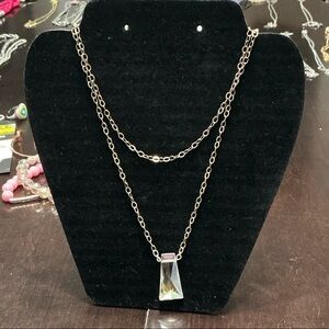 Chic Gold Double-Layer Necklace with Pendant